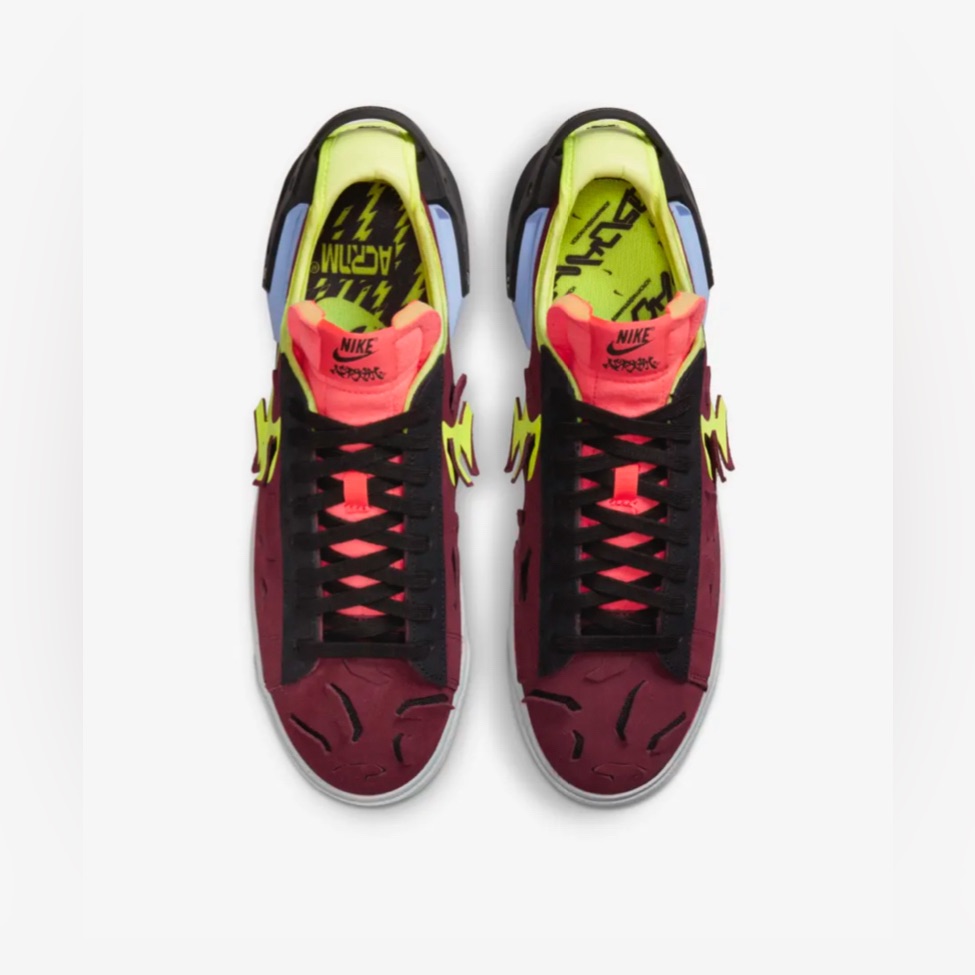 Acronym X Nike Blazer Low Night Maroon Size 9.5